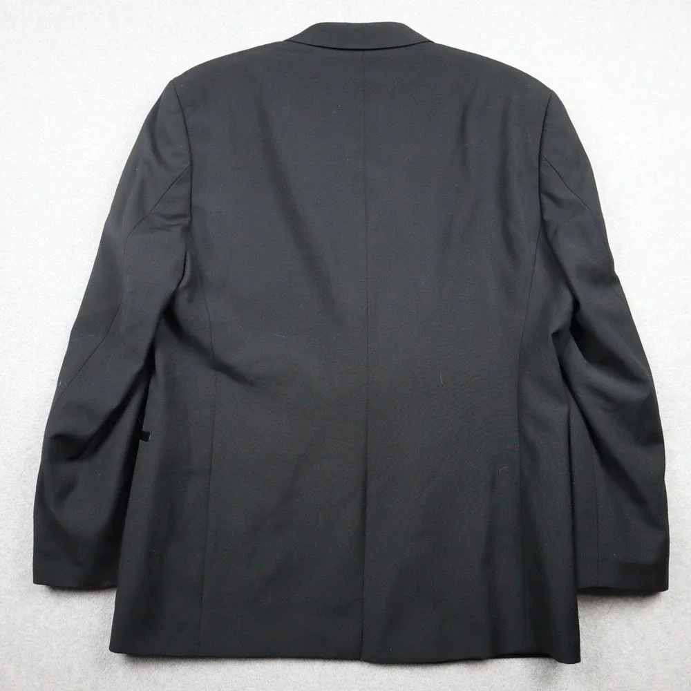 Hugo Boss Tuxedo Jacket Mens 40S Short Wool Peak Lapel Black Satin Trim Formal